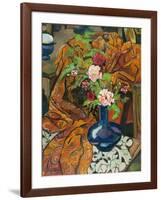 Nature morte à la draperie et au bouquet-Suzanne Valadon-Framed Giclee Print