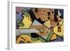 Nature Morte à la Guitare" (Still Life with Guitar), 1913-Juan Gris-Framed Giclee Print