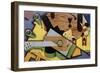 Nature Morte à la Guitare" (Still Life with Guitar), 1913-Juan Gris-Framed Giclee Print