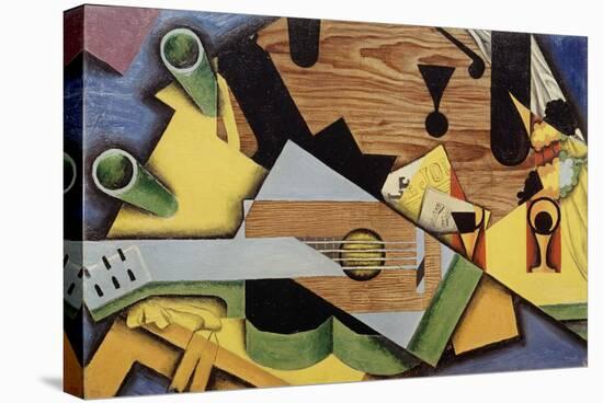 Nature Morte à la Guitare" (Still Life with Guitar), 1913-Juan Gris-Stretched Canvas