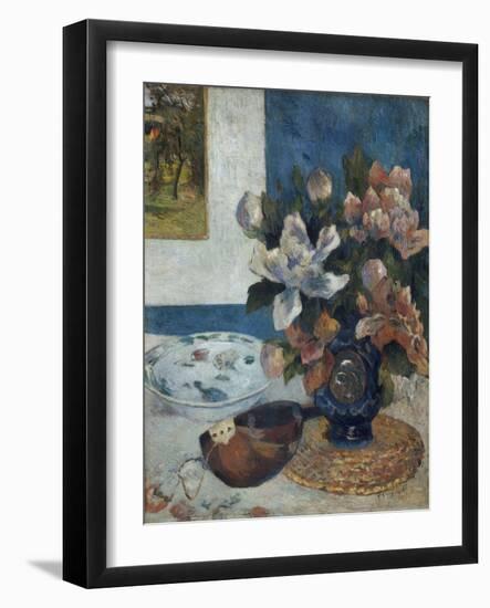 Nature morte à la mandoline-Paul Gauguin-Framed Giclee Print