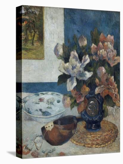 Nature morte à la mandoline-Paul Gauguin-Stretched Canvas