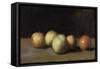 Nature morte à la pomme, la poire et aux pêches-Jean Jacques Henner-Framed Stretched Canvas