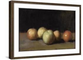 Nature morte à la pomme, la poire et aux pêches-Jean Jacques Henner-Framed Giclee Print