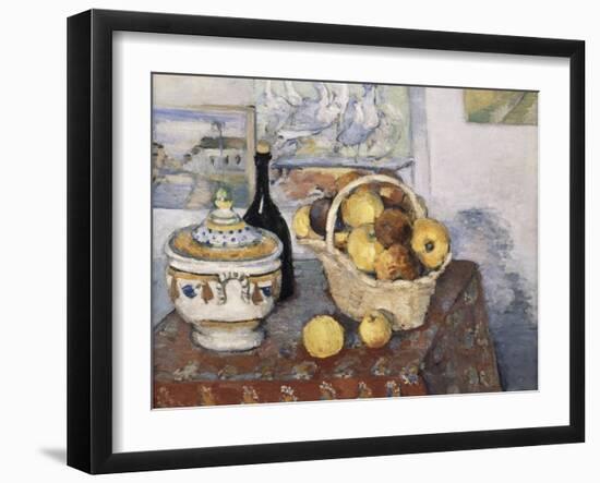 Nature morte à la soupière-Paul Cézanne-Framed Giclee Print