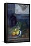 Nature morte au dessin de Delacroix-Paul Gauguin-Framed Stretched Canvas