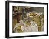 Nature morte au panier ou La Table de cuisine-Paul Cézanne-Framed Giclee Print
