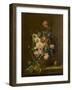 Nature morte aux fleurs et fruits-null-Framed Giclee Print