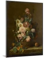 Nature morte aux fleurs et fruits-null-Mounted Giclee Print