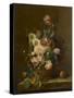 Nature morte aux fleurs et fruits-null-Stretched Canvas