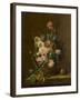 Nature morte aux fleurs et fruits-null-Framed Giclee Print