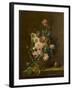 Nature morte aux fleurs et fruits-null-Framed Giclee Print