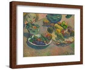 Nature morte aux fruits-Still-life with fruit,1888 Canvas,43 x 58 cm Inv.3271.-Paul Gauguin-Framed Giclee Print