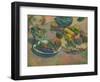 Nature morte aux fruits-Still-life with fruit,1888 Canvas,43 x 58 cm Inv.3271.-Paul Gauguin-Framed Giclee Print