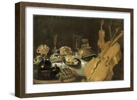 Nature morte aux instruments de musique-Pieter Claesz-Framed Giclee Print