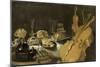 Nature morte aux instruments de musique-Pieter Claesz-Mounted Giclee Print