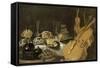Nature morte aux instruments de musique-Pieter Claesz-Framed Stretched Canvas