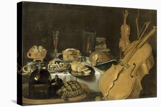 Nature morte aux instruments de musique-Pieter Claesz-Stretched Canvas