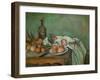 Nature Morte aux Oignons (Still-life with onions). Oil on canvas (1895) 66 x 82 cm R. F. 2817.-Paul Cezanne-Framed Giclee Print