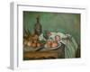 Nature Morte aux Oignons (Still-life with onions). Oil on canvas (1895) 66 x 82 cm R. F. 2817.-Paul Cezanne-Framed Giclee Print