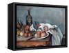 Nature Morte Aux Oignons (Still Life with Onions)-Paul Cézanne-Framed Stretched Canvas
