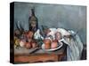 Nature Morte Aux Oignons (Still Life with Onions)-Paul Cézanne-Stretched Canvas