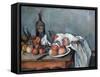 Nature Morte Aux Oignons (Still Life with Onions)-Paul Cézanne-Framed Stretched Canvas