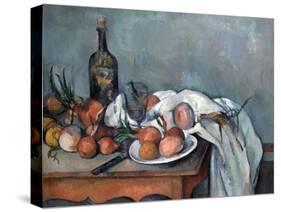 Nature Morte Aux Oignons (Still Life with Onions)-Paul Cézanne-Stretched Canvas