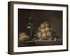 Nature morte aux pêches et à la brioche-Anne Vallayer-coster-Framed Giclee Print