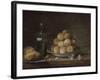 Nature morte aux pêches et à la brioche-Anne Vallayer-coster-Framed Giclee Print