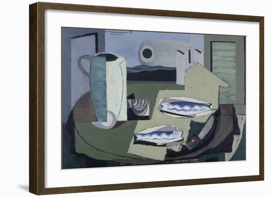 Nature morte aux poissons-Louis Marcoussis-Framed Giclee Print