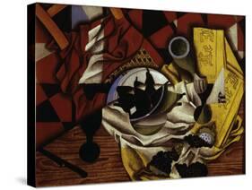 Nature Morte Aux Raisins et Aux Poires (Still Life with Grapes and Pears), 1913-Juan Gris-Stretched Canvas