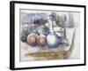 Nature morte avec fruits, carafe, sucrier et bouteille-Paul Cézanne-Framed Giclee Print