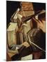 Nature Morte De Livres (Still Life of Books) (Detail)-Charles Emmanuel Bizet D’Annonay-Mounted Giclee Print