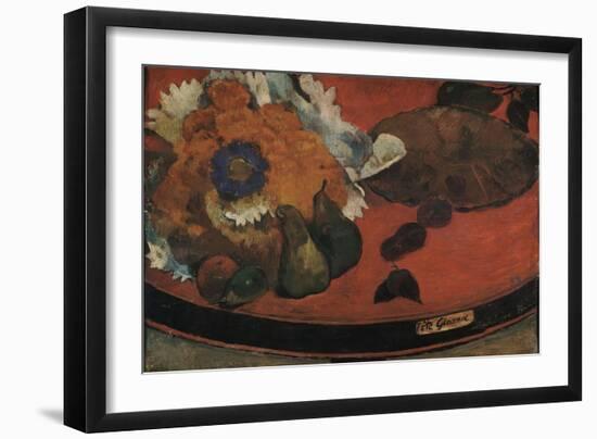 Nature morte "Fête Gloanec"-Paul Gauguin-Framed Giclee Print