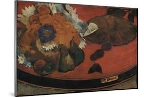 Nature morte "Fête Gloanec"-Paul Gauguin-Mounted Giclee Print