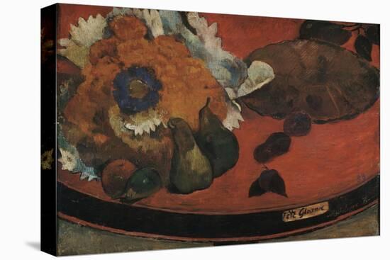 Nature morte "Fête Gloanec"-Paul Gauguin-Stretched Canvas