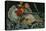 Nature morte: fleurs, faiences, livres. Still-life: flowers, faience and books. Canvas, 32,5 x 46cm-Jean-Baptiste-Armand Guillaumin-Stretched Canvas