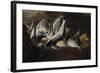 Nature morte. Poissons et crabes-Giuseppe Recco-Framed Giclee Print