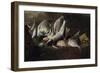 Nature morte. Poissons et crabes-Giuseppe Recco-Framed Premium Giclee Print