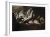 Nature morte. Poissons et crabes-Giuseppe Recco-Framed Premium Giclee Print