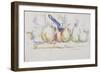 Nature morte ;pommes, poires et casserole-Paul Cézanne-Framed Giclee Print