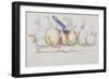 Nature morte ;pommes, poires et casserole-Paul Cézanne-Framed Giclee Print