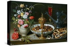 Nature Morte - Still Life - Peinture De Clara Peeters (1594-1658), 1611 - Oil on Canvas, 52X73 - Mu-Clara Peeters-Stretched Canvas