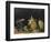 Nature morte : sucrier, poires et tasse bleue-Paul Cézanne-Framed Giclee Print