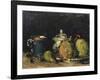 Nature morte : sucrier, poires et tasse bleue-Paul Cézanne-Framed Giclee Print