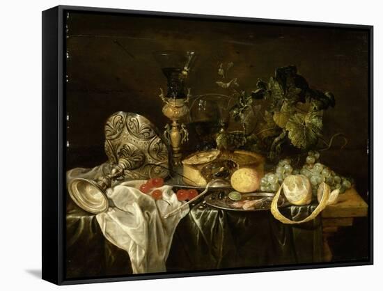 Nature morte-Cornelis de Heem-Framed Stretched Canvas