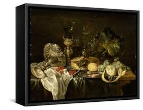 Nature morte-Cornelis de Heem-Framed Stretched Canvas