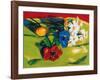 Nature on Chartreuse-Madeleine Lemaire-Framed Art Print