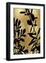 Nature Panel Black on Gold III-Danielle Carson-Framed Art Print